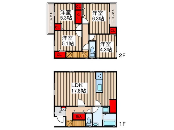 Ｋｏｌｅｔ柏豊四季の物件間取画像